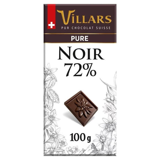 Villars tablette chocolat noir dégustation 100g
